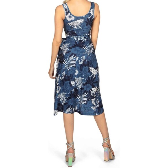 Tipsy Elves Vibrant Vibes Midi Dress Small Wrap Dress - Picture 2 of 5